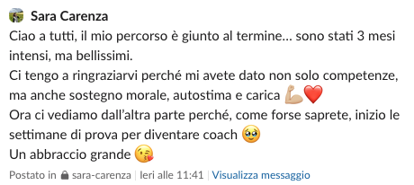 Messaggio creator