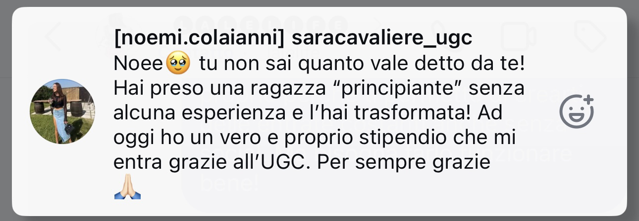 Messaggio creator